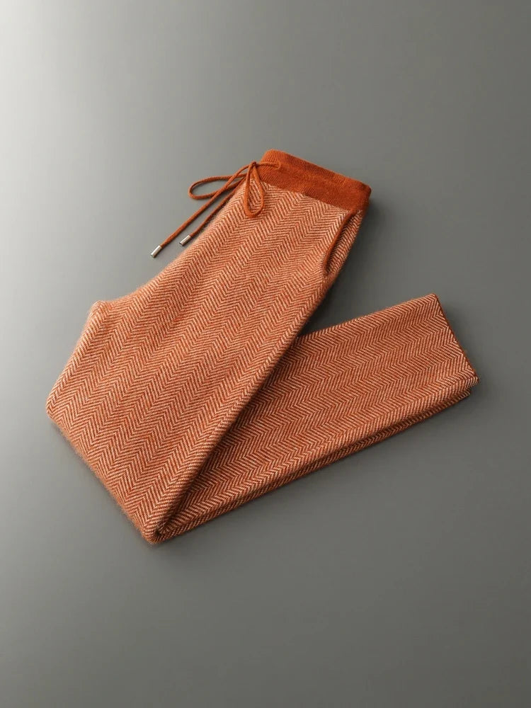 Merino Wool Cardigan and Straight Leg Trouser Set for Men | Autumn and Winter Wear