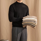 Merino Wool Half Turtleneck Sweater for Men | Smart Casual Wear