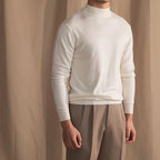 Merino Wool Half Turtleneck Sweater for Men | Smart Casual Wear