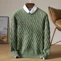 Cable Knit Merino Wool Sweater for Men | Business and Casual Wear