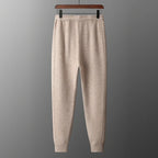 Merino Wool Knit Tapered Sweatpants for Men | Autumn and Winter Wear