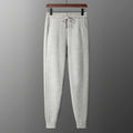 Merino Wool Knit Tapered Sweatpants for Men | Autumn and Winter Wear