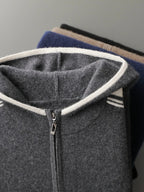 Merino Wool Hoodie and Straight Leg Trouser Tracksuit Set for Men | Winter Wear