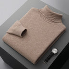 Merino Wool Turtleneck Sweater for Men | Cool Season Layering