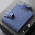 Merino Wool Turtleneck Sweater for Men | Cool Season Layering