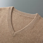 Merino Wool V Neck Sweater Vest for Men | Spring and Autumn Layering