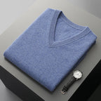 Merino Wool V Neck Sweater Vest for Men | Spring and Autumn Layering