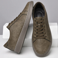 Minimalist Suede Leather Sneakers for Men | Smart Casual Wear