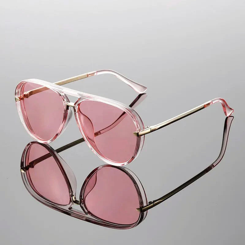 Modern Cut Aviator Sunglasses