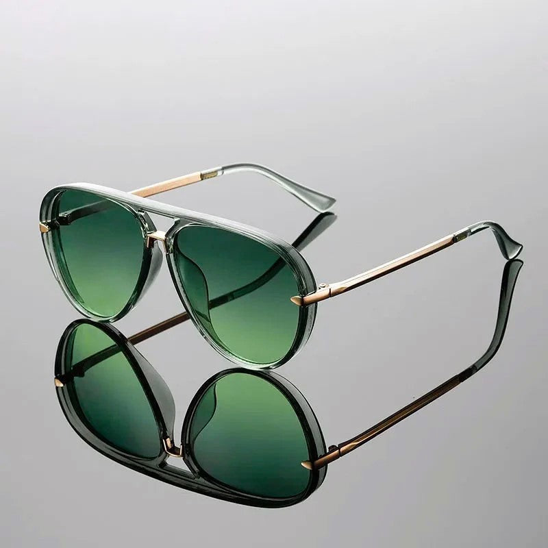 Modern Cut Aviator Sunglasses
