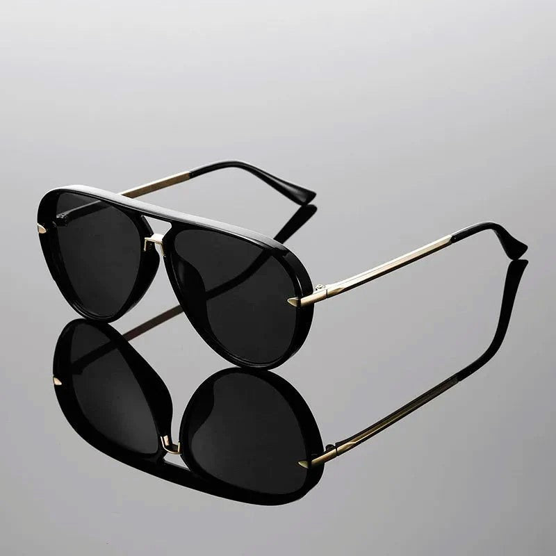 Modern Cut Aviator Sunglasses