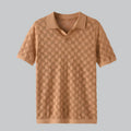 Mulberry Silk Knit Polo Shirt for Men | Business Casual Wear
