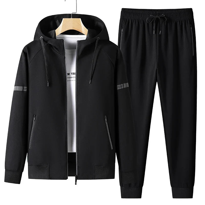 Performance Full Zip Hoodie and Jogger Tracksuit for Men | Training Wear