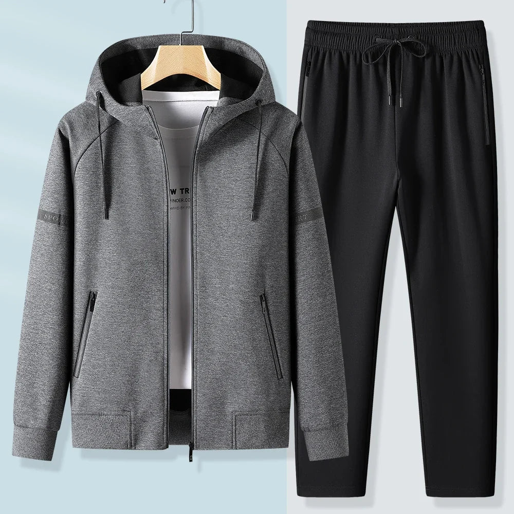 Performance Full Zip Hoodie and Jogger Tracksuit for Men | Training Wear
