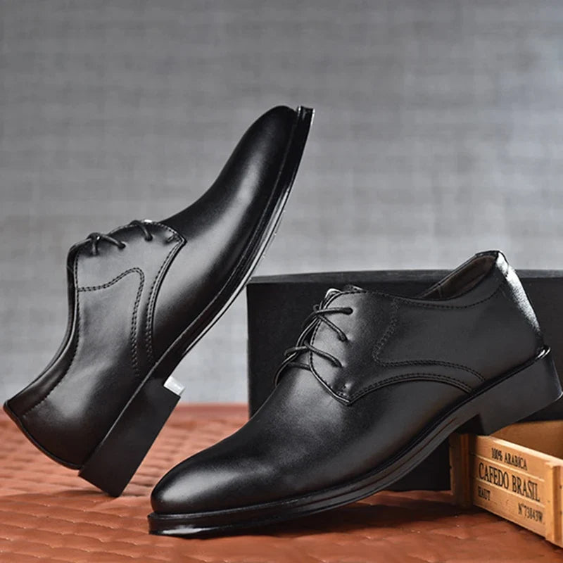 Full Grain Leather Oxford Dress Shoes for Men | Business and Formal Wear