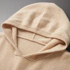 Pure Cashmere Knit Hooded Pullover for Men | Autumn and Winter Wear