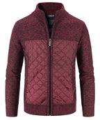 Knit Body Quilted Panel Hybrid Jacket for Men | Cool Weather Layering