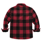 Lined Plaid Flannel Shirt Jacket for Men | Cold Weather Layering