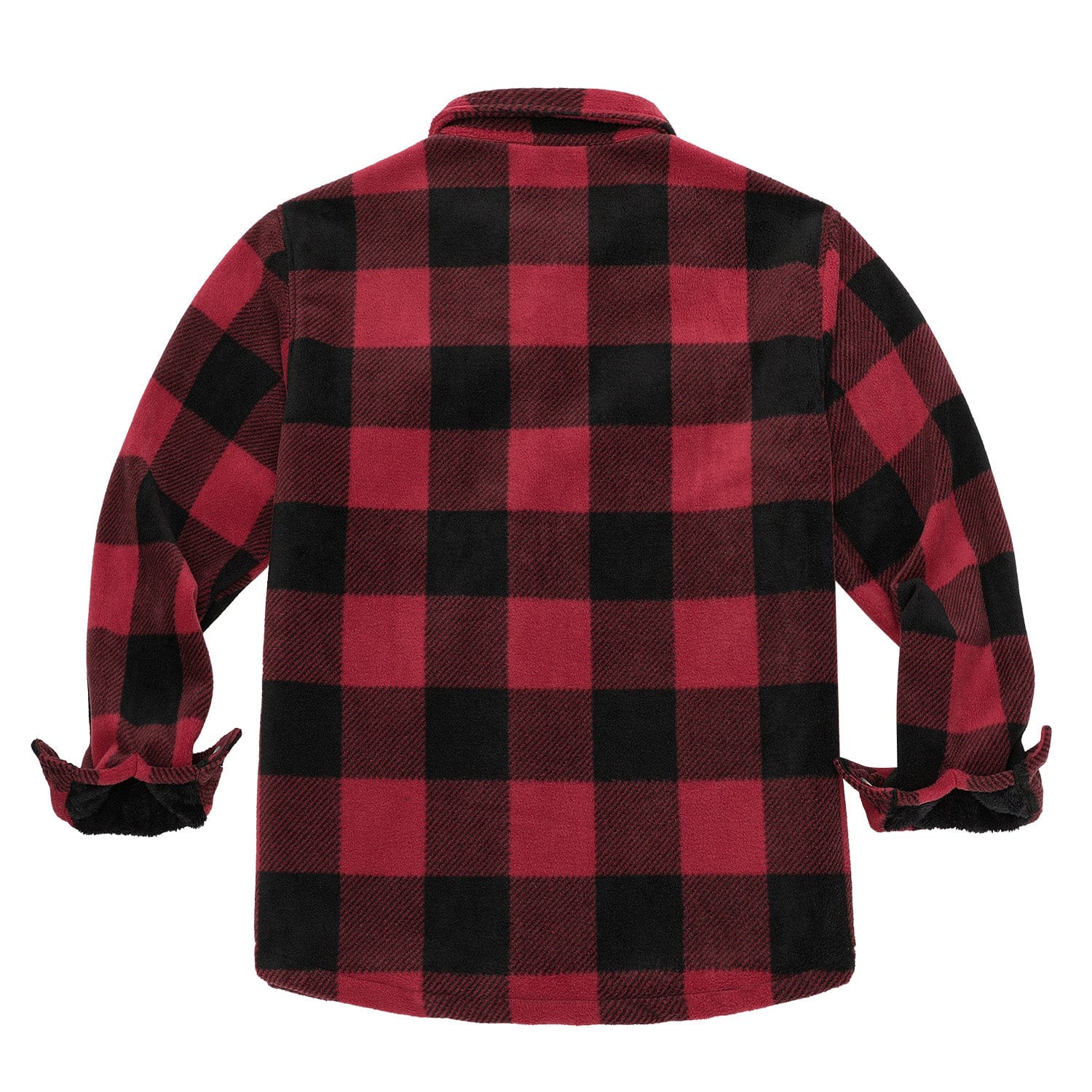 Lined Plaid Flannel Shirt Jacket for Men | Cold Weather Layering