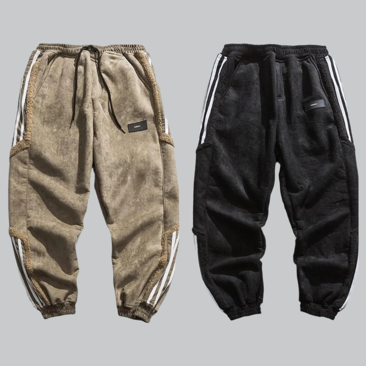 Vintage Tapered Leg Jogger Trousers for Men | Casual Wear