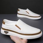Roberto Russo Leather Low-Top Slip-On Shoes