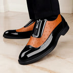 Roberto Russo Ostrich Dress Shoes with Gloss Finish
