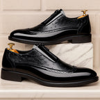 Roberto Russo Ostrich Dress Shoes with Gloss Finish