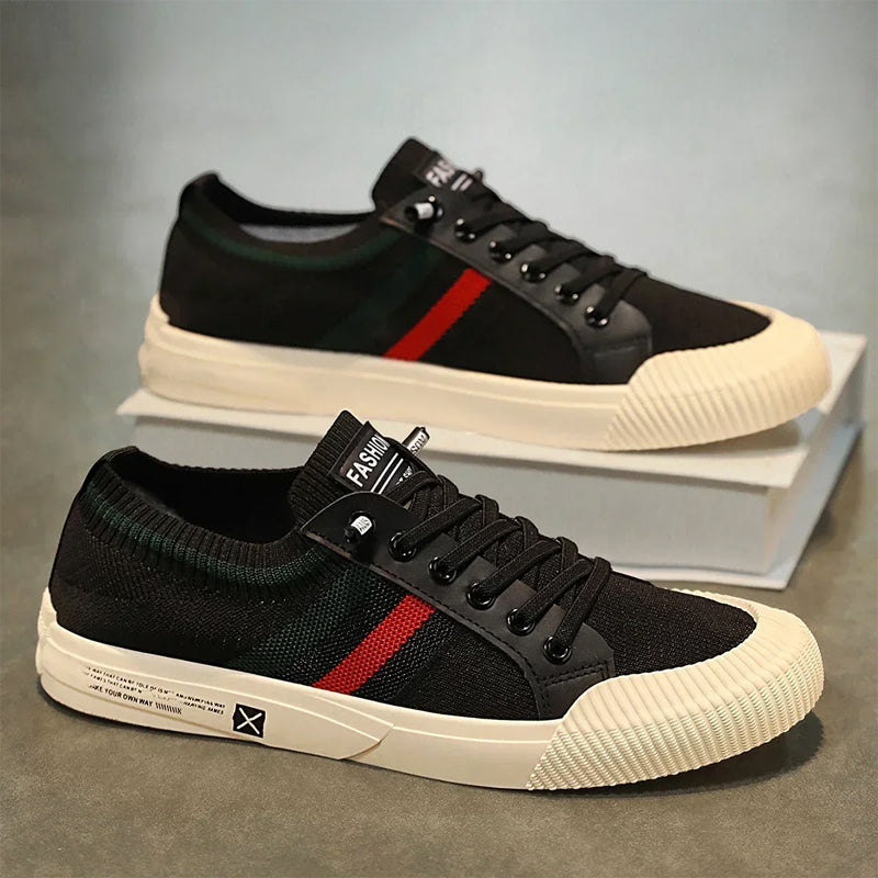 Roberto Russo Lace-Up Sneakers with Mesh Upper