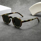 Round Frame Sunglasses with Color-Tinted Lenses
