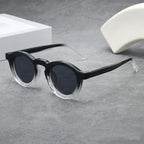 Round Frame Sunglasses with Color-Tinted Lenses