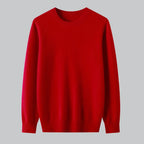 Extrafine Merino Wool Round Neck Sweater for Men | Spring Layering