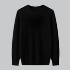 Extrafine Merino Wool Round Neck Sweater for Men | Spring Layering