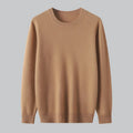 Extrafine Merino Wool Round Neck Sweater for Men | Spring Layering
