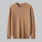 Extrafine Merino Wool Round Neck Sweater for Men | Spring Layering