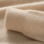 Extrafine Merino Wool Round Neck Sweater for Men | Spring Layering