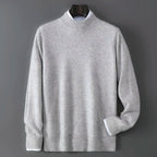 Soft Cashmere Mock Neck Sweater for Men | Smart Casual Wear