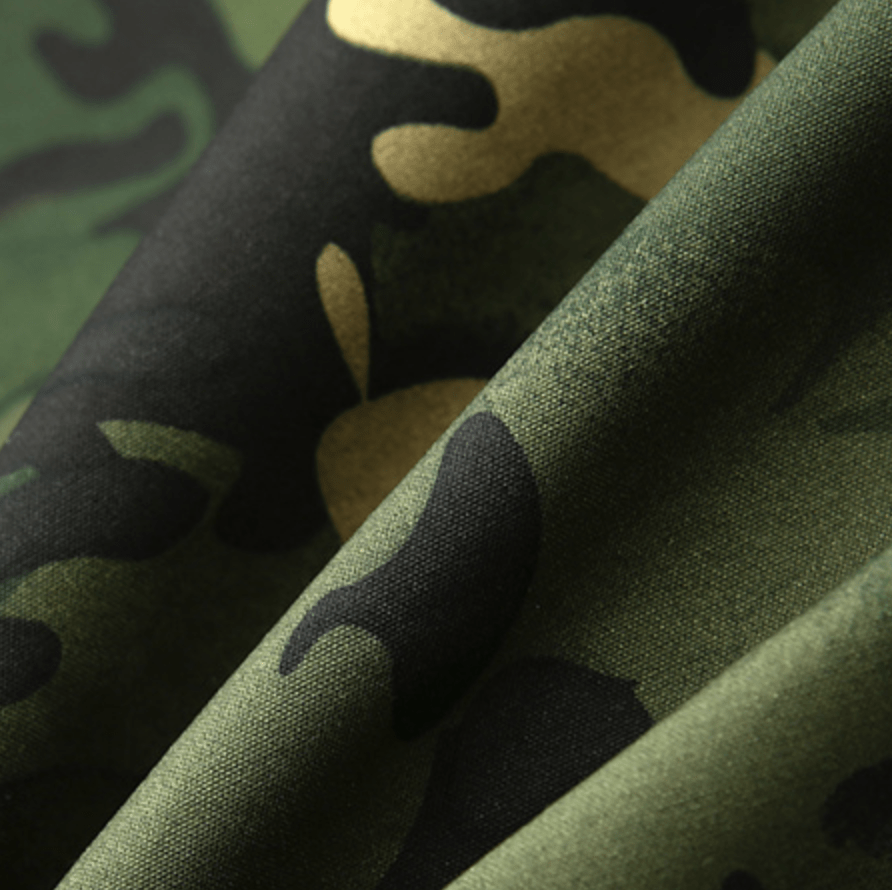 Hooded Camo Jacket with Zip Pockets for Men | Outdoor Wear