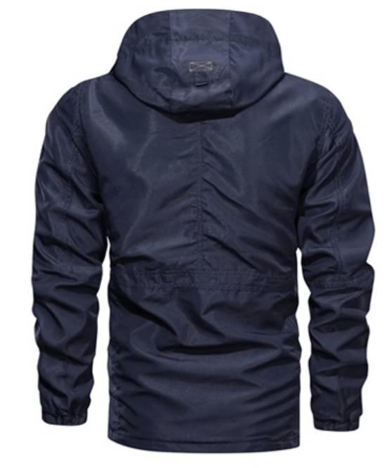 Lightweight Packable Hooded Coat with Multiple Pockets for Men | Travel