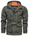 Lightweight Packable Hooded Coat with Multiple Pockets for Men | Travel