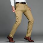 Four Way Stretch Slim Fit Cotton Chinos for Men | Office and Everyday Wear