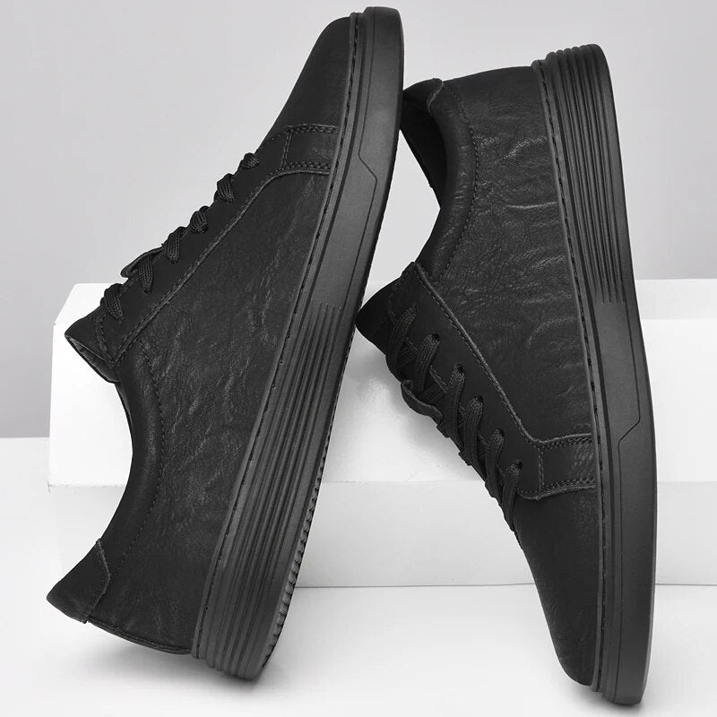 Minimalist Suede Leather Sneakers for Men | Smart Casual Wear