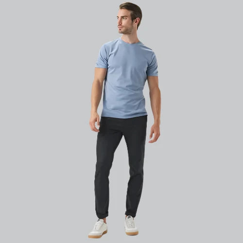 Dirt Repellent Slim Fit Stretch Trousers for Men | Office and Outdoor Wear