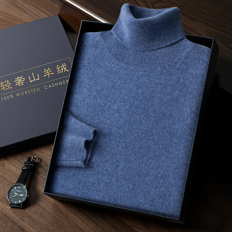 Himalayan Cashmere Turtleneck Sweater for Men | Winter Wear