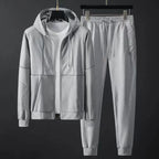 Quick Dry Zip Hooded Tracksuit Set for Men | Sports and Casual Wear