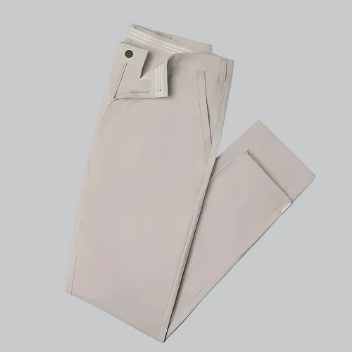 Dirt Repellent Slim Fit Stretch Trousers for Men | Office and Outdoor Wear