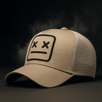 Trucker Cap with Embroidered Face Patch