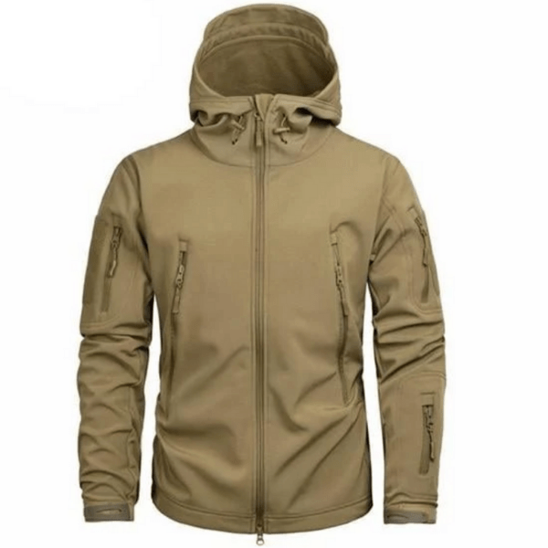 Hooded Jacket with Seven Zip Pockets for Men | Outdoor Wear