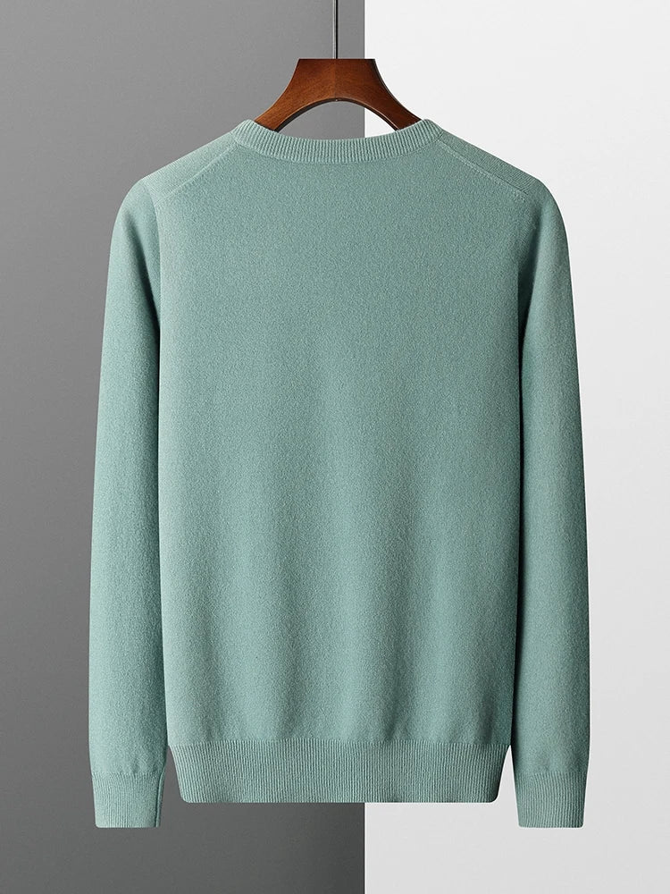 Merino Wool V Neck Sweater for Men | Business and Casual Wear