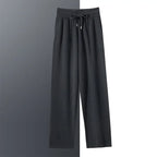 Pure Cashmere Knit Straight Leg Trousers for Men | Autumn and Winter Wear