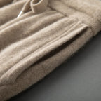Pure Cashmere Knit Straight Leg Trousers for Men | Autumn and Winter Wear